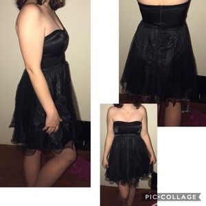 Sparkly strapless dress